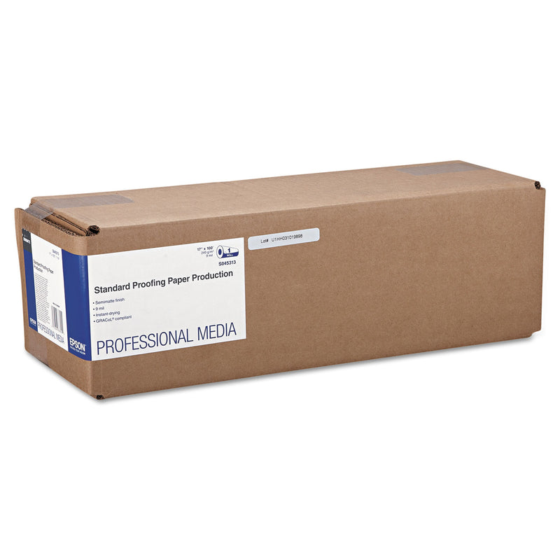 Epson® Standard Proofing Paper Production, 9 mil, 17" x 100 ft, Semi-Matte White (EPSS045313) 1 RL
