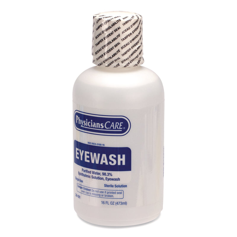 PhysiciansCare® by First Aid Only® Eye Wash, 16 oz Bottle, 12/Carton (FAO24101001EA) Each