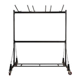AdirOffice Folding Chair and Table Combo Cart, Metal, 600 lb Capacity, 33.7 x 65 x 67, Black (ALHI69001) Each