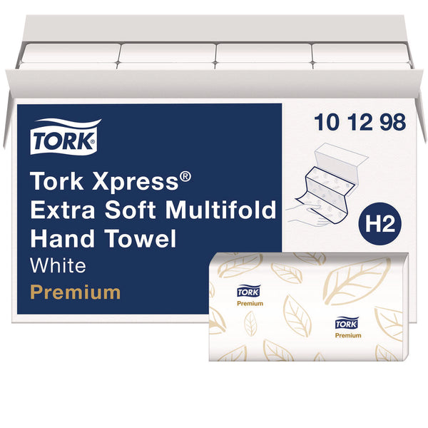 Tork® Xpress Extra Soft Multifold Towel, 2-Ply, 9.12 x 12.8, White, 94 Towels/Pack,16 Packs/Carton (TRK101298)