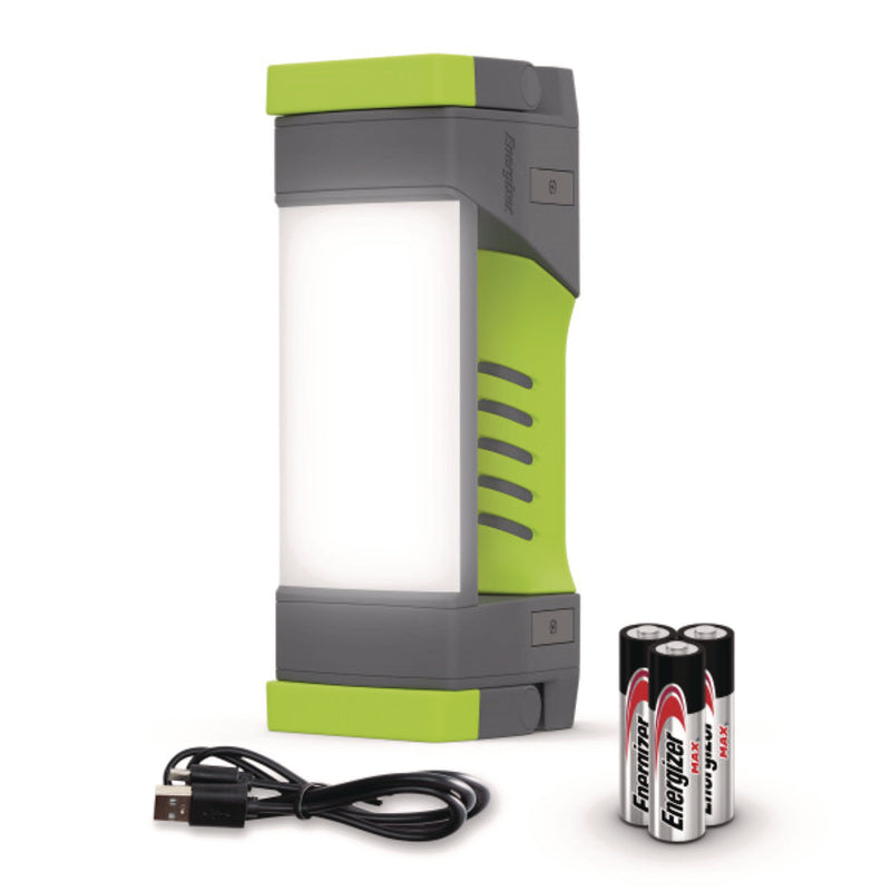 Energizer® Pro Series Work Light, Rechargeable Lithium Ion/3 AA Batteries (Included), Gray/Green (EVEENYPWL31) Each