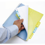 PUKKA PAD® Letter Size Project Book, 5-Subject, Medium/College Rule, Assorted Cover, (100) 11 x 8.5 Sheets, 3/Pack (PUK8867PST) Pack of 3