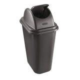 Rubbermaid Rectangular Free-Swinging Plastic Lids, Black (3067BK) Each