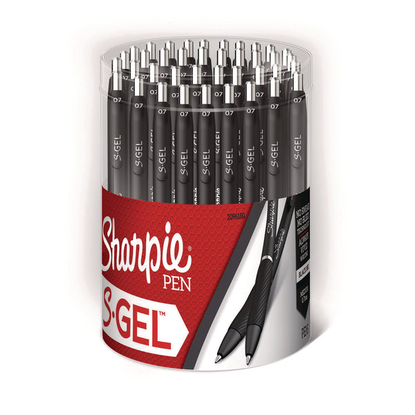 Sharpie® S-Gel™ S-Gel High-Performance Gel Pen, Retractable, Medium 0.7 mm, Black Ink, Black Barrel, 36/Pack (SAN2096180) Each