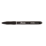 Sharpie® S-Gel™ S-Gel High-Performance Gel Pen, Retractable, Medium 0.7 mm, Black Ink, Black Barrel, 36/Pack (SAN2096180) Each
