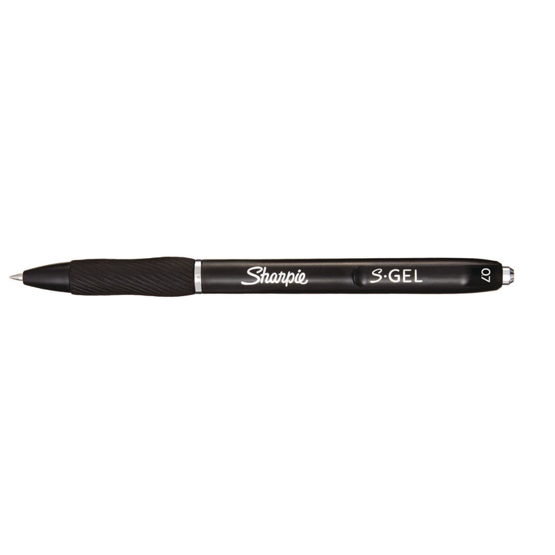 Sharpie® S-Gel™ S-Gel High-Performance Gel Pen, Retractable, Medium 0.7 mm, Black Ink, Black Barrel, 36/Pack (SAN2096180) Each