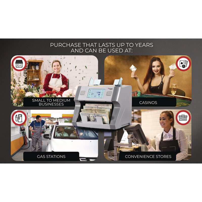 Cassida 8800R Single Pocket Discriminator, 1,200 Bills/min, 9.5 x 11 x 10.4, Gray (CIA8800R) Each