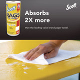 Scott® Rags On A Roll, 1-Ply, 9.4 x 11, White, 60/Roll, 12 Rolls/Carton (KCC54992) Case of 12