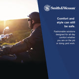 Smith & Wesson® 44 Magnum Safety Glasses, Black Frame, Clear Lens, 12/Box (ANS23452) Box of 12