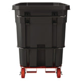 Suncast Commercial® Heavy Duty Tilt Truck, 1 cu yd, Plastic, Black/Red (SUARMTTHD100) Each
