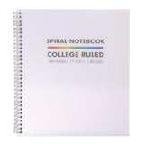 PUKKA PAD® Letter Size Notebook, 1-Subject, Medium/College Rule, White Cover, (80) 11 x 8.5 Sheets, 3/Pack (PUK9758BAS) Pack of 3