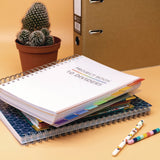 PUKKA PAD® B5 Size 10-Subject Project Book, Medium/College Rule, White Cover, (200) 9.8 x 6.9 Sheets (PUK9603PB) Each