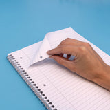 PUKKA PAD® Letter Size Notebook, 1-Subject, Medium/College Rule, White Cover, (80) 11 x 8.5 Sheets, 3/Pack (PUK9758BAS) Pack of 3