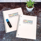 PUKKA PAD® Letter Size Notebook, 1-Subject, Medium/College Rule, White Cover, (80) 11 x 8.5 Sheets, 3/Pack (PUK9758BAS) Pack of 3