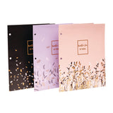 Two-Pocket Portfolio Folder, 1" Capacity, 9.6 x 11.9, Assorted Floral, 6/Pack (PUK9108ROC) Pack of 6