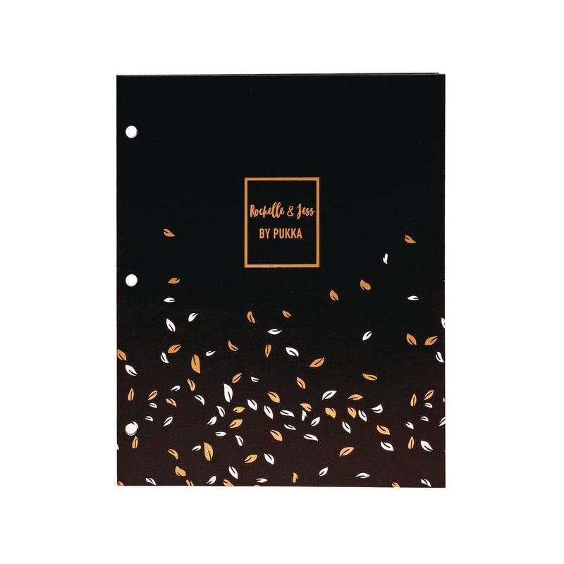 Two-Pocket Portfolio Folder, 1" Capacity, 9.6 x 11.9, Assorted Floral, 6/Pack (PUK9108ROC) Pack of 6