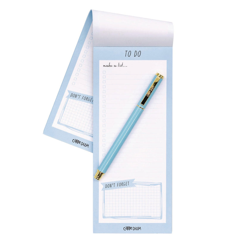 PUKKA PAD® Magnetic To Do List, Unruled, 60 Blue/White 3.5 x 8.5 Sheets, 6/Pack (PUK9176CD) Pack of 6