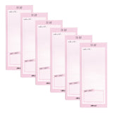 PUKKA PAD® Magnetic To Do List, Unruled, 60 Pink/White 3.5 x 8.5 Sheets, 6/Pack (PUK9161CD) Pack of 6