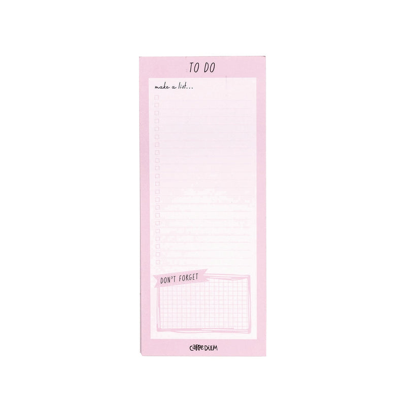 PUKKA PAD® Magnetic To Do List, Unruled, 60 Pink/White 3.5 x 8.5 Sheets, 6/Pack (PUK9161CD) Pack of 6