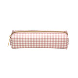 PUKKA PAD® Pencil Case, 7.9 x 2 x 2, Pink and White Check, 6/Pack (PUK9201CD) Pack of 6