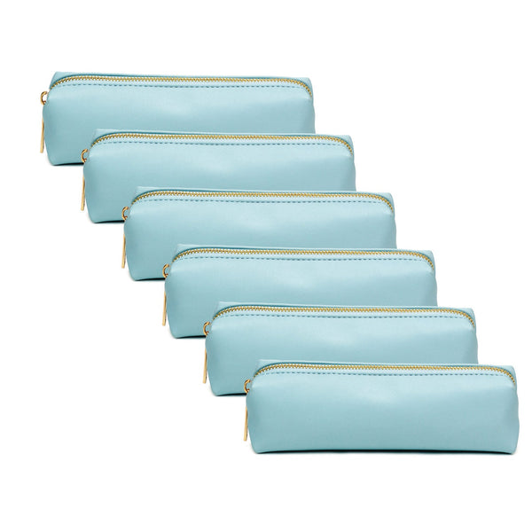 PUKKA PAD® Pencil Case, 7.9 x 2 x 2, Blue, 6/Pack (PUK9169CD) Pack of 6