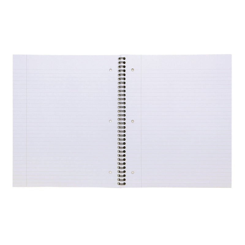 PUKKA PAD® Letter Size Notebook, 1-Subject, Medium/College Rule, Silver with White Dots Cover, (50) 11 x 8.5 Sheets, 3/Pack (PUK8750MET) Pack of 3