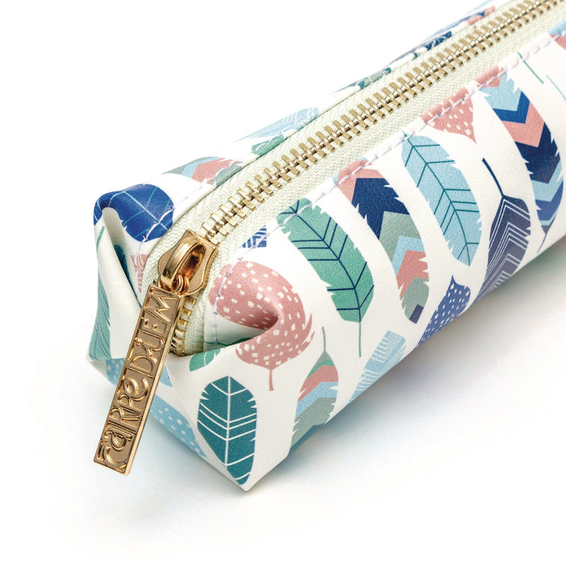 PUKKA PAD® Pencil Case, 7.9 x 2 x 2, Feathers, 6/Pack (PUK9212CD) Pack of 6