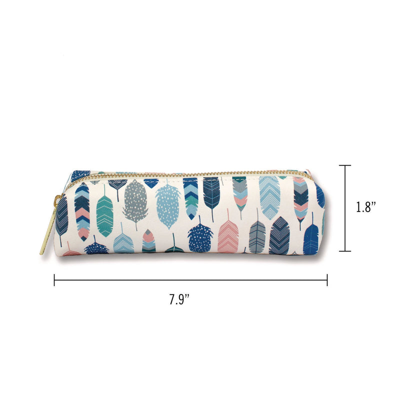 PUKKA PAD® Pencil Case, 7.9 x 2 x 2, Feathers, 6/Pack (PUK9212CD) Pack of 6