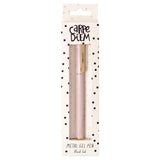 PUKKA PAD® Carpe Diem All Metal Gel Pens Gel Pen, Stick, Medium 0.7 mm, Black Ink, Pink Barrel, 6/Pack (PUK9157CD) Pack of 6