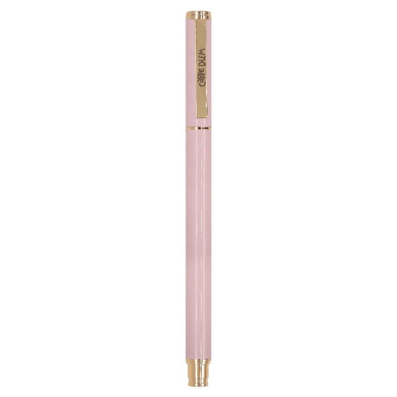 PUKKA PAD® Carpe Diem All Metal Gel Pens Gel Pen, Stick, Medium 0.7 mm, Black Ink, Pink Barrel, 6/Pack (PUK9157CD) Pack of 6