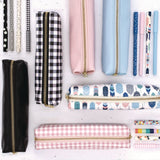 PUKKA PAD® Pencil Case, 7.9 x 2 x 2, Pink, 6/Pack (PUK9156CD) Pack of 6