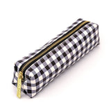 PUKKA PAD® Pencil Case, 7.9 x 2 x 2, Black and White Check, 6/Pack (PUK9185CD) Pack of 6