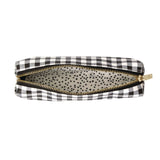 PUKKA PAD® Pencil Case, 7.9 x 2 x 2, Black and White Check, 6/Pack (PUK9185CD) Pack of 6