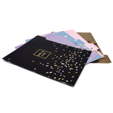 PUKKA PAD® Rollbound Binder, 3 Rings, 1" Capacity, 11 x 8.5, Black/Gold/White (PUK9641ROC) Each