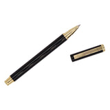 PUKKA PAD® Carpe Diem All Metal Gel Pens Gel Pen, Stick, Medium 0.7 mm, Black Ink, Black Barrel, 6/Pack (PUK9114CD) Pack of 6