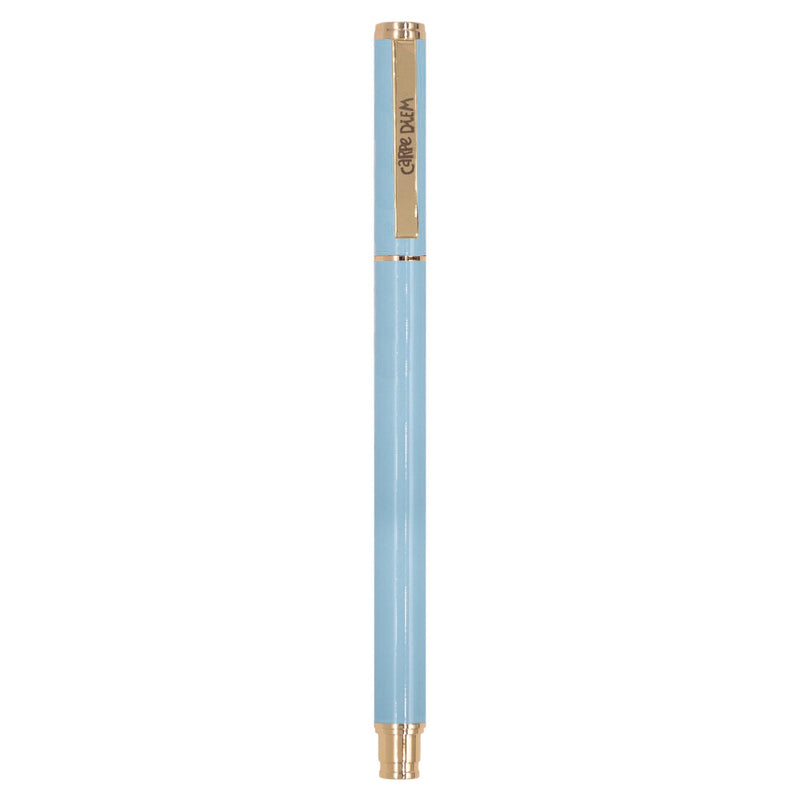 PUKKA PAD® Carpe Diem All Metal Gel Pens Gel Pen, Stick, Medium 0.7 mm, Black Ink, Blue Barrel, 6/Pack (PUK9171CD) Pack of 6