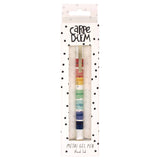 PUKKA PAD® Carpe Diem All Metal Gel Pens Gel Pen, Stick, Medium 0.7 mm, Black Ink, Color Wash Multicolor Barrel, 6/Pack (PUK9181CD) Pack of 6