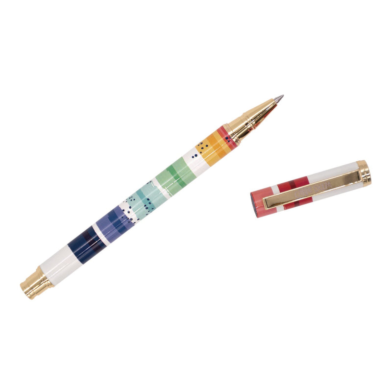 PUKKA PAD® Carpe Diem All Metal Gel Pens Gel Pen, Stick, Medium 0.7 mm, Black Ink, Color Wash Multicolor Barrel, 6/Pack (PUK9181CD) Pack of 6