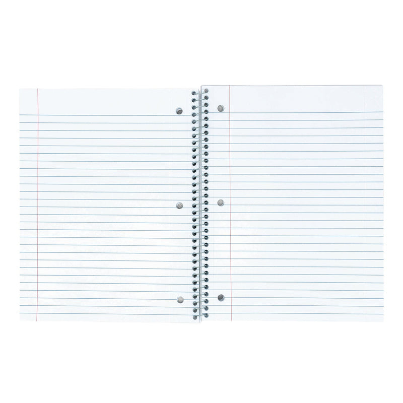 PUKKA PAD® Letter Size 1-Subject Notebook, Medium/College Rule, White Cover, (80) 10.5 x 8 Sheets, 3/Pack (PUK9759BAS) Pack of 3
