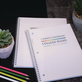 PUKKA PAD® Letter Size 1-Subject Notebook, Medium/College Rule, White Cover, (80) 10.5 x 8 Sheets, 3/Pack (PUK9759BAS) Pack of 3