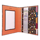 PUKKA PAD® Rollbound Binder, 3 Rings, 1" Capacity, 11 x 8.5, Black/Yellow/Orange/Blue (PUK9608BLM) Each