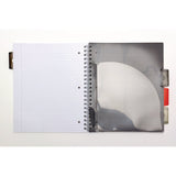 PUKKA PAD® Letter Size Project Book, 5-Subject, Medium/College Rule, Metallic Green with White Dots Cover, (100) 11 x 8.5 Sheets, 3/Pack (PUK8748MET) Pack of 3