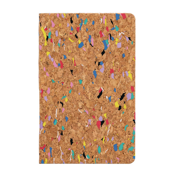 PUKKA PAD® Soft Cover Eco Notebook, 1-Subject, Medium/College Rule, Cork/Multicolor Cover, (96) 8.27 x 5.24 Sheets (PUK9855SPP) Each