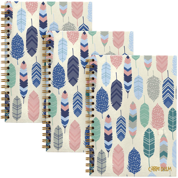 PUKKA PAD® B5 Size Notebook, 1 -Subject, Medium/College Rule, Design Cover, (80) 9.8 x 6.9 Sheets, 3/Pack (PUK9379CD) Pack of 3