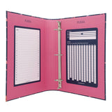 PUKKA PAD® Rollbound Binder, 3 Rings, 1" Capacity, 11 x 8.5, Blue/Pink/Yellow (PUK9607BLM) Each
