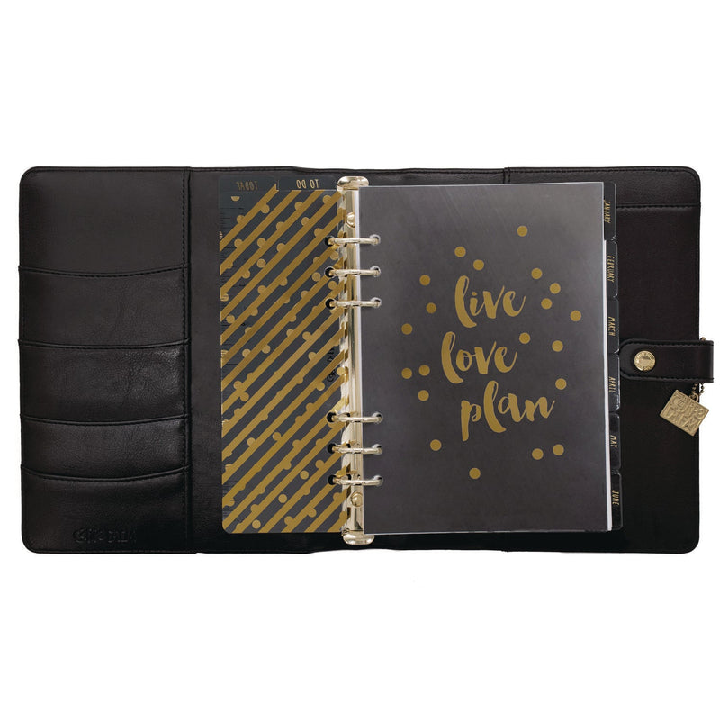 A5 Planner, 10.24 x 9.25, Black Cover, 12-Month (PUK9109CD) Each
