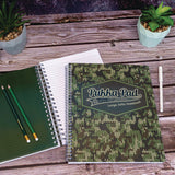 PUKKA PAD® Letter Size Notebook, 1-Subject, Medium/College Rule, Green/Black Camo Knit Cover, (100) 11 x 8.5 Sheets, 3/Pack (PUK9755CAM) Pack of 3