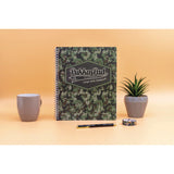 PUKKA PAD® Letter Size Notebook, 1-Subject, Medium/College Rule, Green/Black Camo Knit Cover, (100) 11 x 8.5 Sheets, 3/Pack (PUK9755CAM) Pack of 3