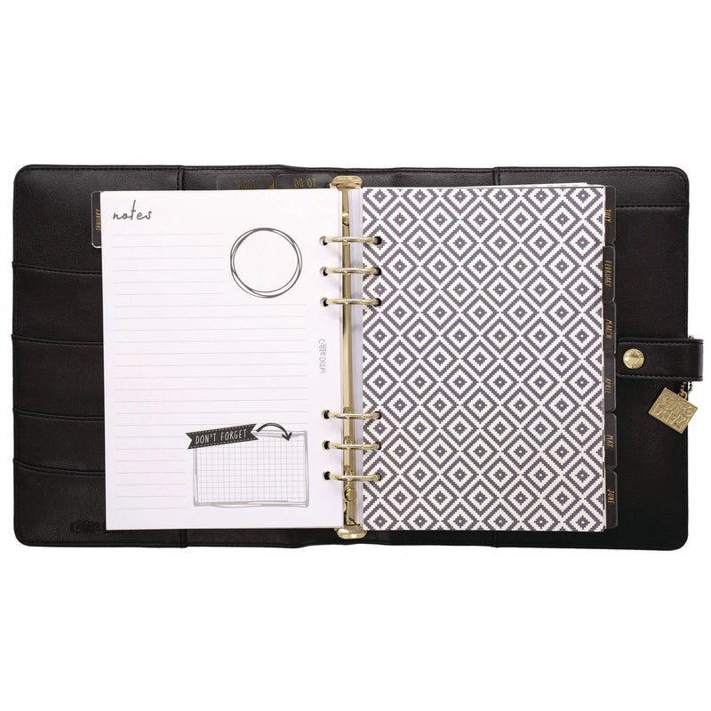 A5 Planner, 10.24 x 9.25, Black Cover, 12-Month (PUK9109CD) Each