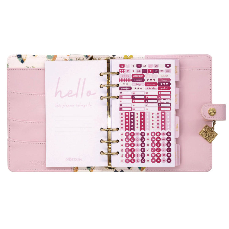 Personal Planner, 7.48 x 6.42, Pink Cover, 12-Month, Undated (PUK9153CD) Each